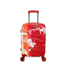 High Quality factory made ABS+PC printed luggage colorful printing attractive travel usage suitcase