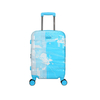 High Quality factory made ABS+PC printed luggage colorful printing attractive travel usage suitcase