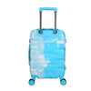 High Quality factory made ABS+PC printed luggage colorful printing attractive travel usage suitcase