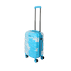 High Quality factory made ABS+PC printed luggage colorful printing attractive travel usage suitcase