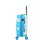 High Quality factory made ABS+PC printed luggage colorful printing attractive travel usage suitcase